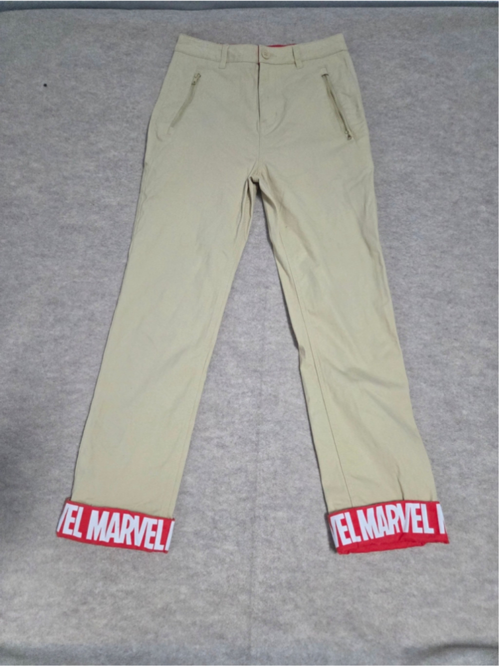 Marvel Men's Beige Pants 28 Casual Cosplay Geek Chic Nerdcore Streetwear Disney